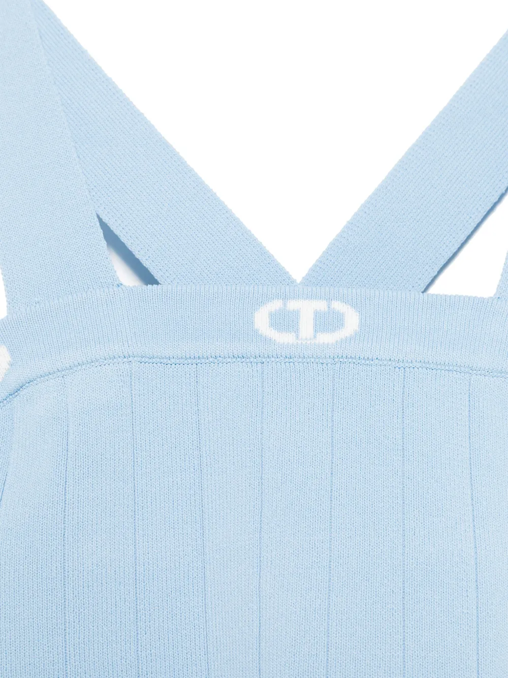TWINSET Kids Top met logo-jacquard Blauw