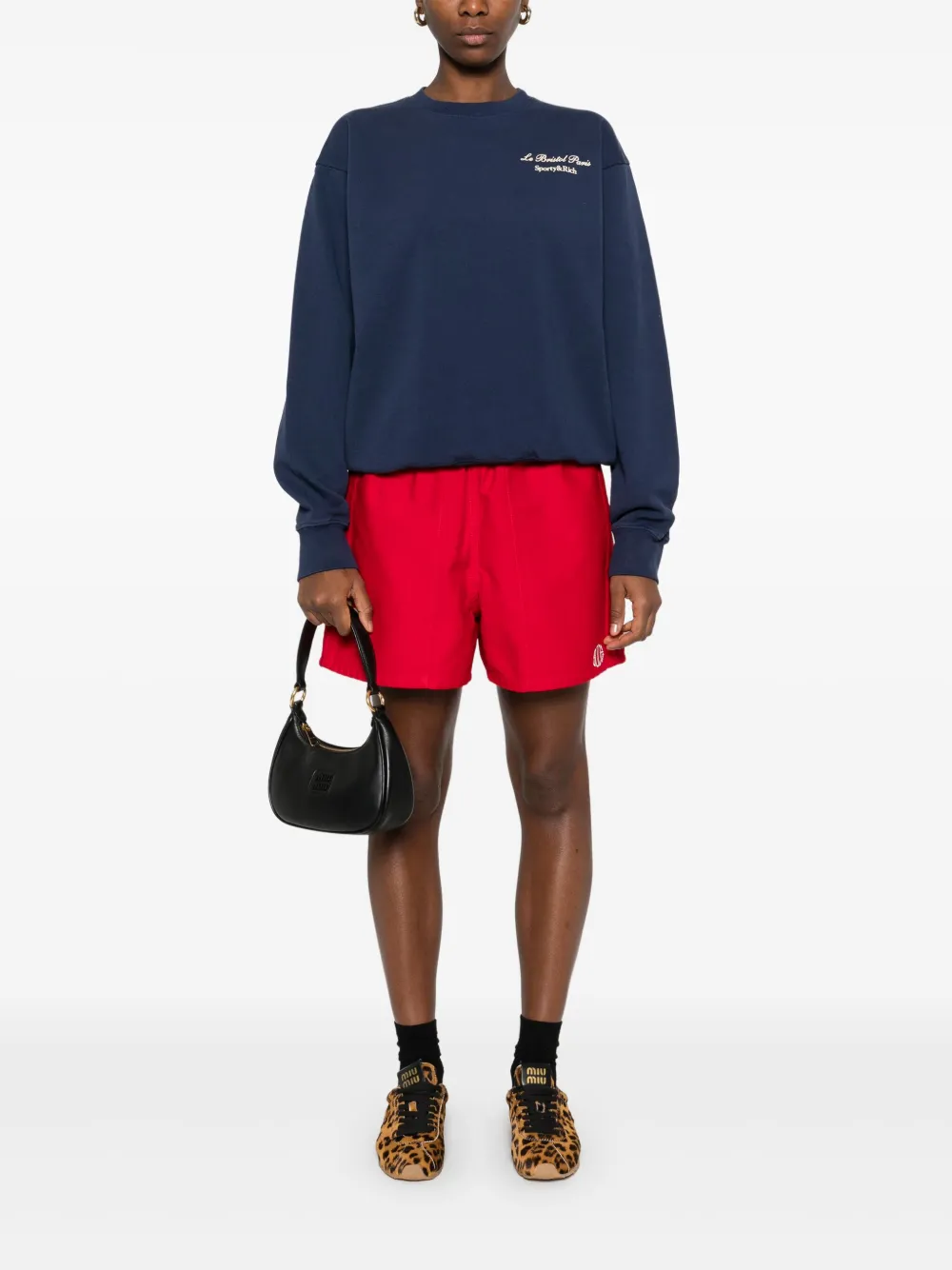 Sporty & Rich x Le Bristol Paris Faubourg sweatshirt - Blauw