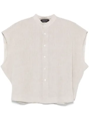 Tシャツ・カットソー FABIANA FILIPPI Sleeveless linen shirt (CAD275F883 1259) CAD265F429D6200000_8179_1.jpg
