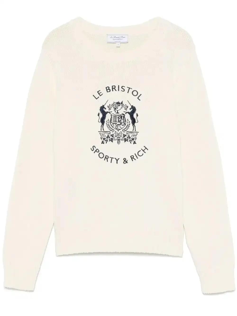 x Le Bristol Paris crest-embroidered sweater
