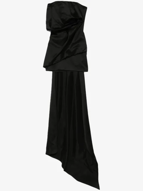 Almaz block draped mini dress