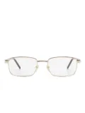 Gucci Eyewear rectangle-frame glasses - Gold