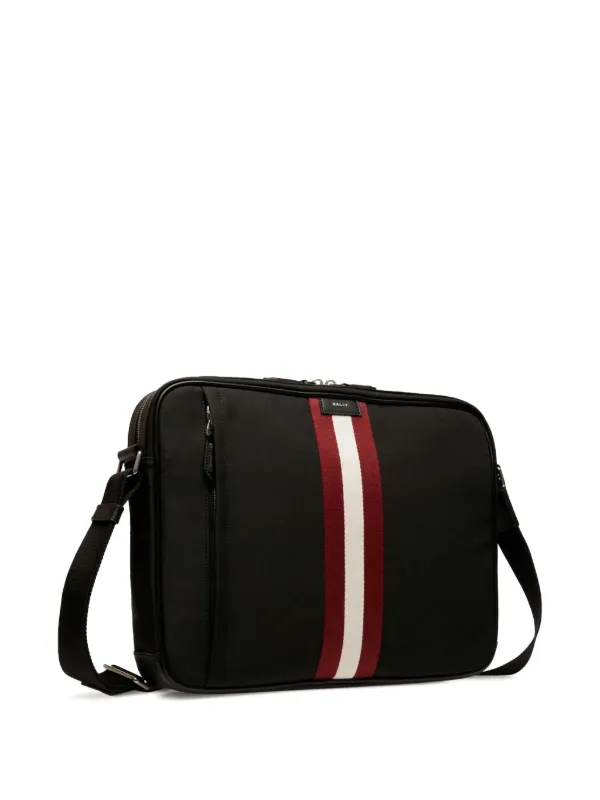 Bally ストライプ ビジネスバッグ | ブラック | FARFETCH JP