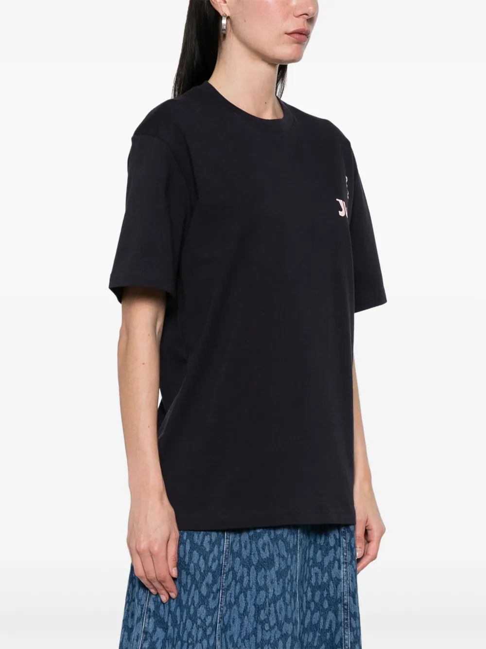 JW Anderson JWA T-shirt met tekst print Blauw