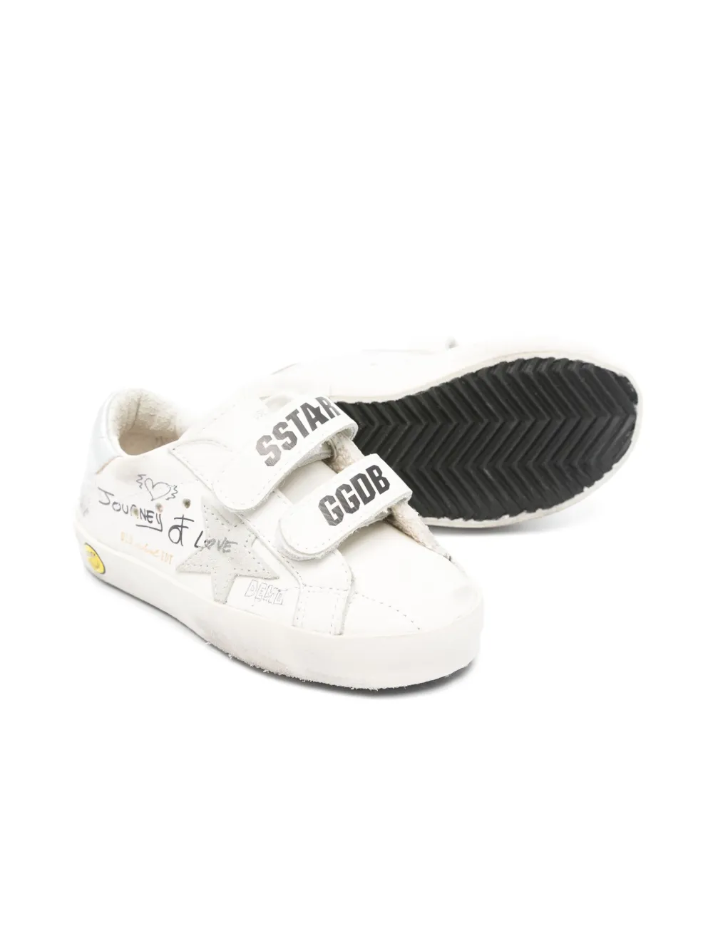 Golden Goose Kids Old School sneakers Wit