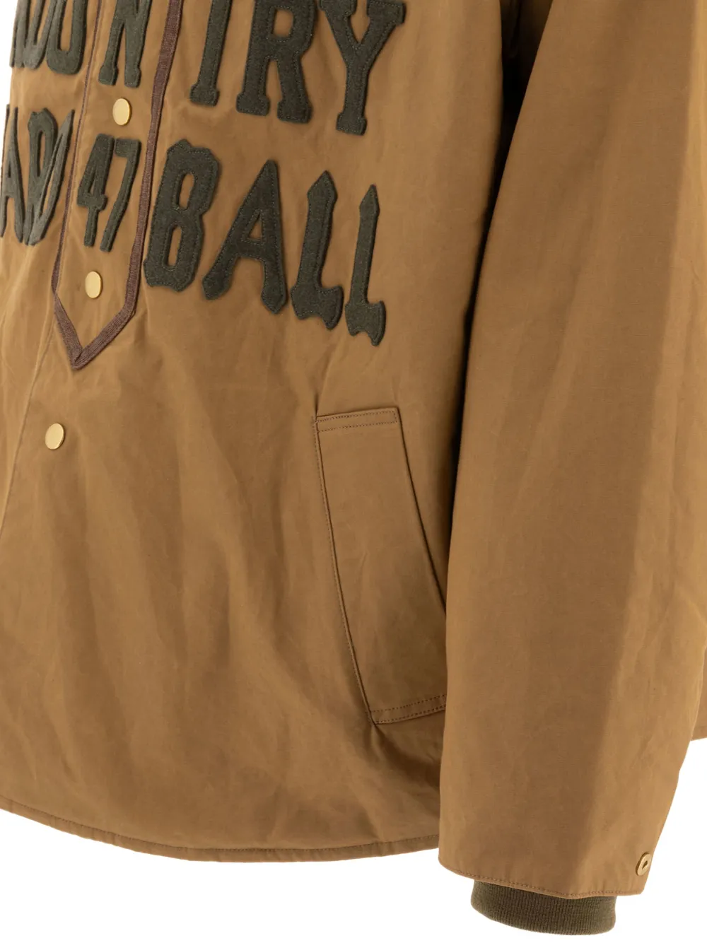 Shop Kapital Weather Oil Coated Jacket In Neutrals