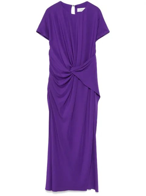 Lanvin knot-detailed midi dress