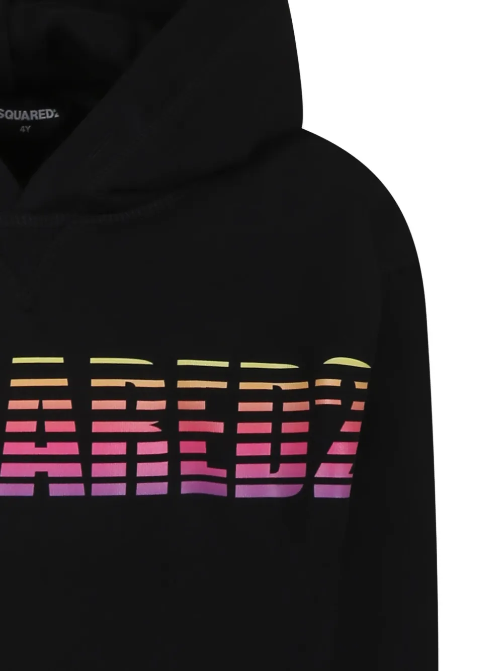 DSQUARED2 KIDS Katoenen hoodie Zwart