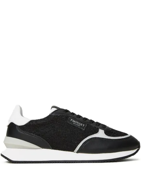 TWINSET lace-panelled sneakers