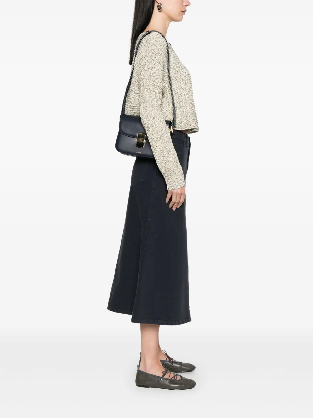 A.P.C. Grace kleine schoudertas - Blauw