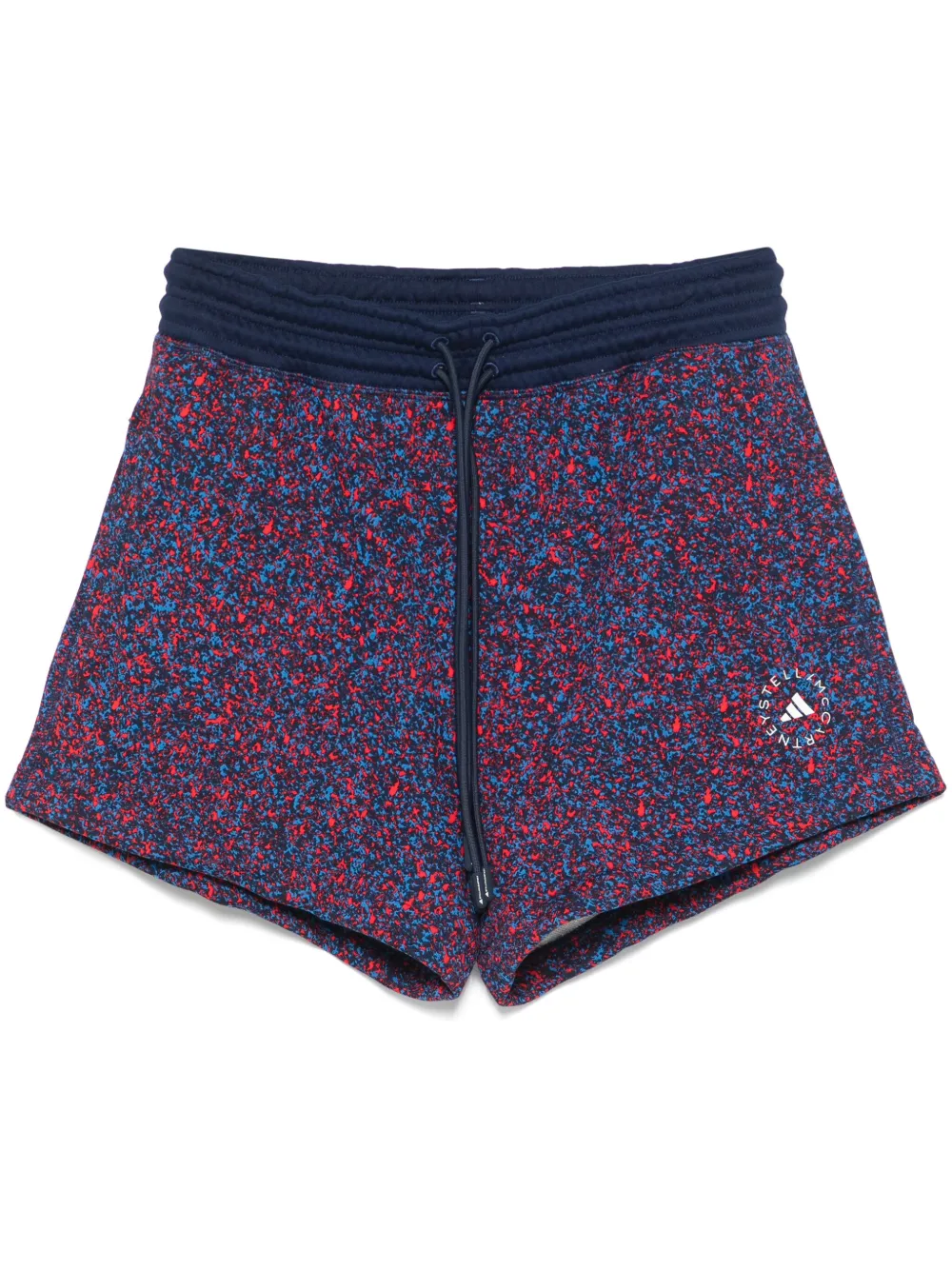 adidas by Stella McCartney printed terry shorts | Blue | Image 1