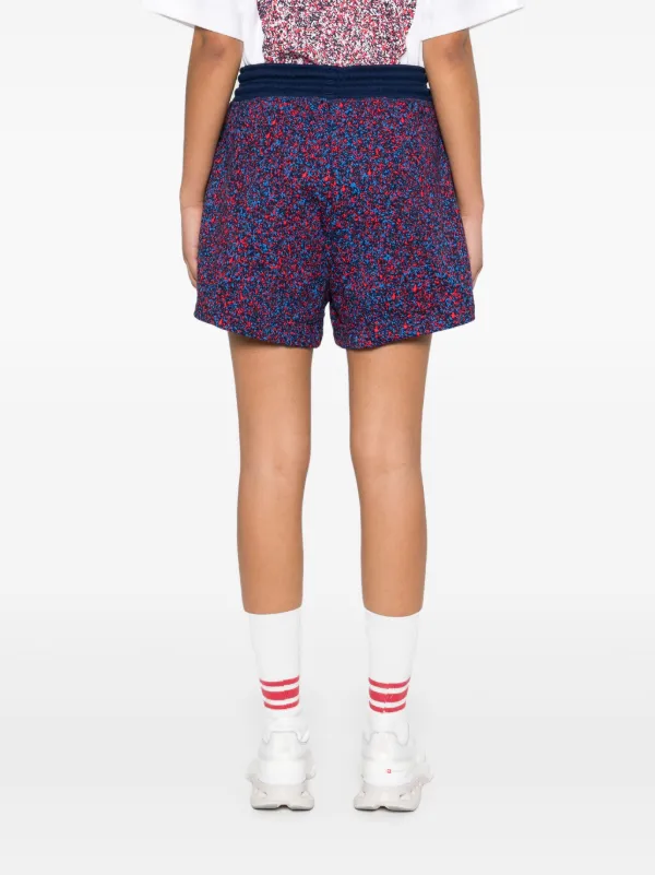 Adidas By Stella McCartney Printed Terry Shorts Blue FARFETCH EG