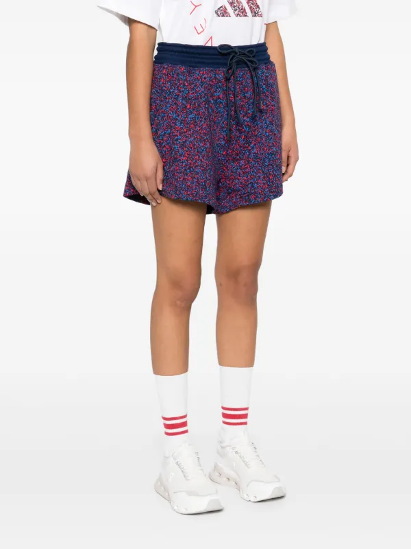 Adidas By Stella McCartney プリント ショートパンツ | ブルー
