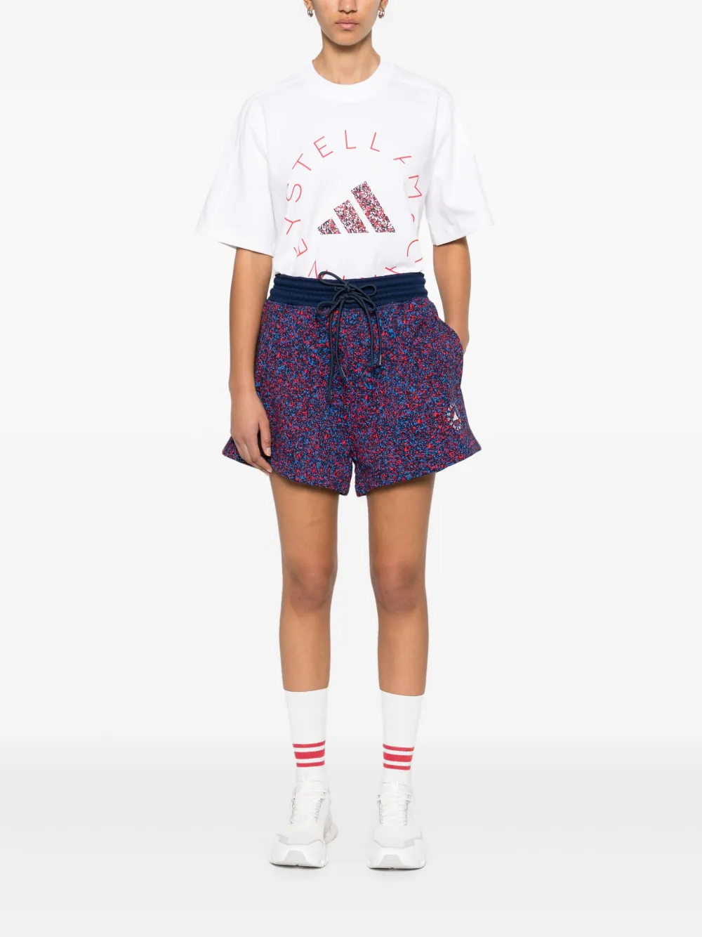 adidas by Stella McCartney printed terry shorts | Short Shorts | Image 2