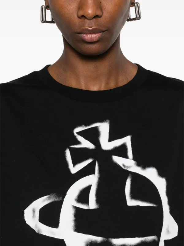 Vivienne Westwood Stencil Orb Tシャツ | ブラック | FARFETCH JP