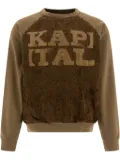 KAPITAL faux fur-embellished sweatshirt - Green