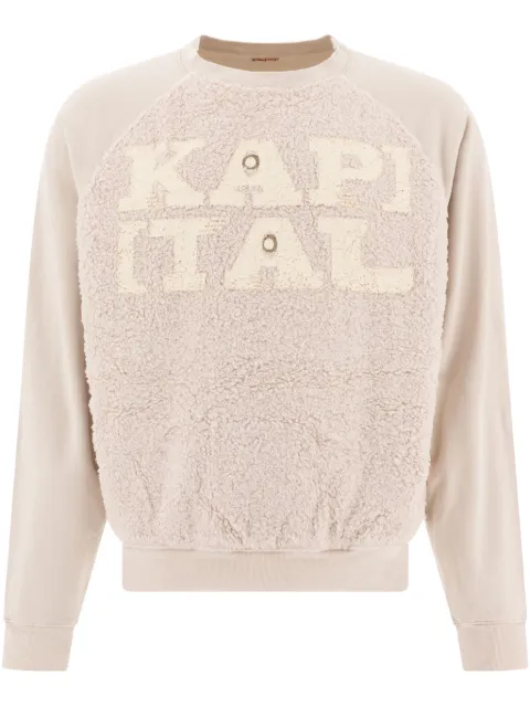 KAPITAL sudadera con logo en jacquard