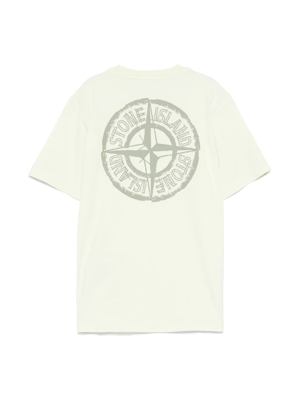 Stone Island Junior T-shirt met print - Groen