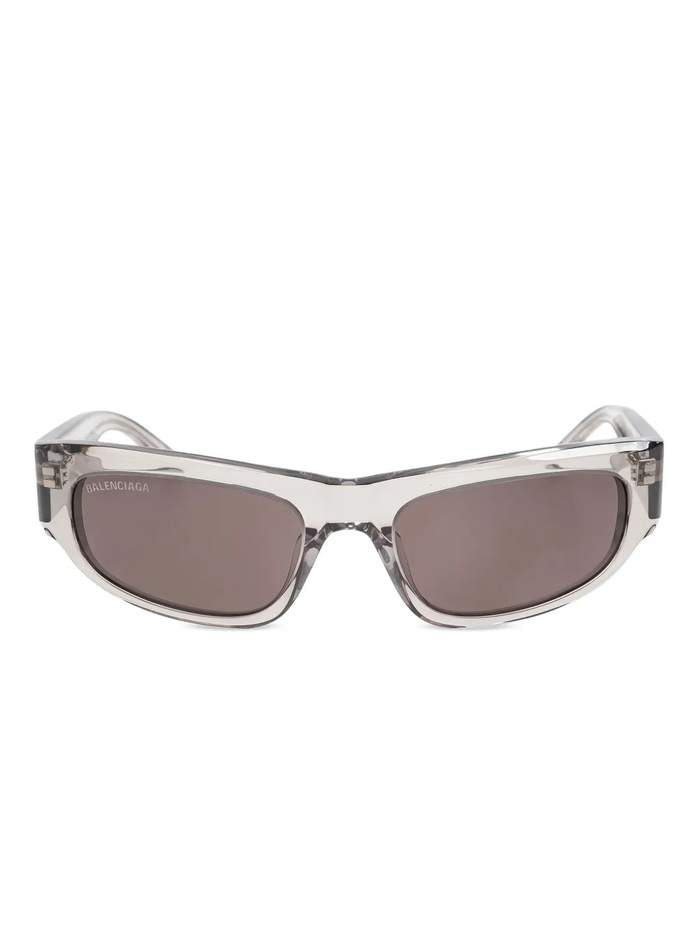Balenciaga Eyewear Zonnebril met rechthoekig montuur Grijs