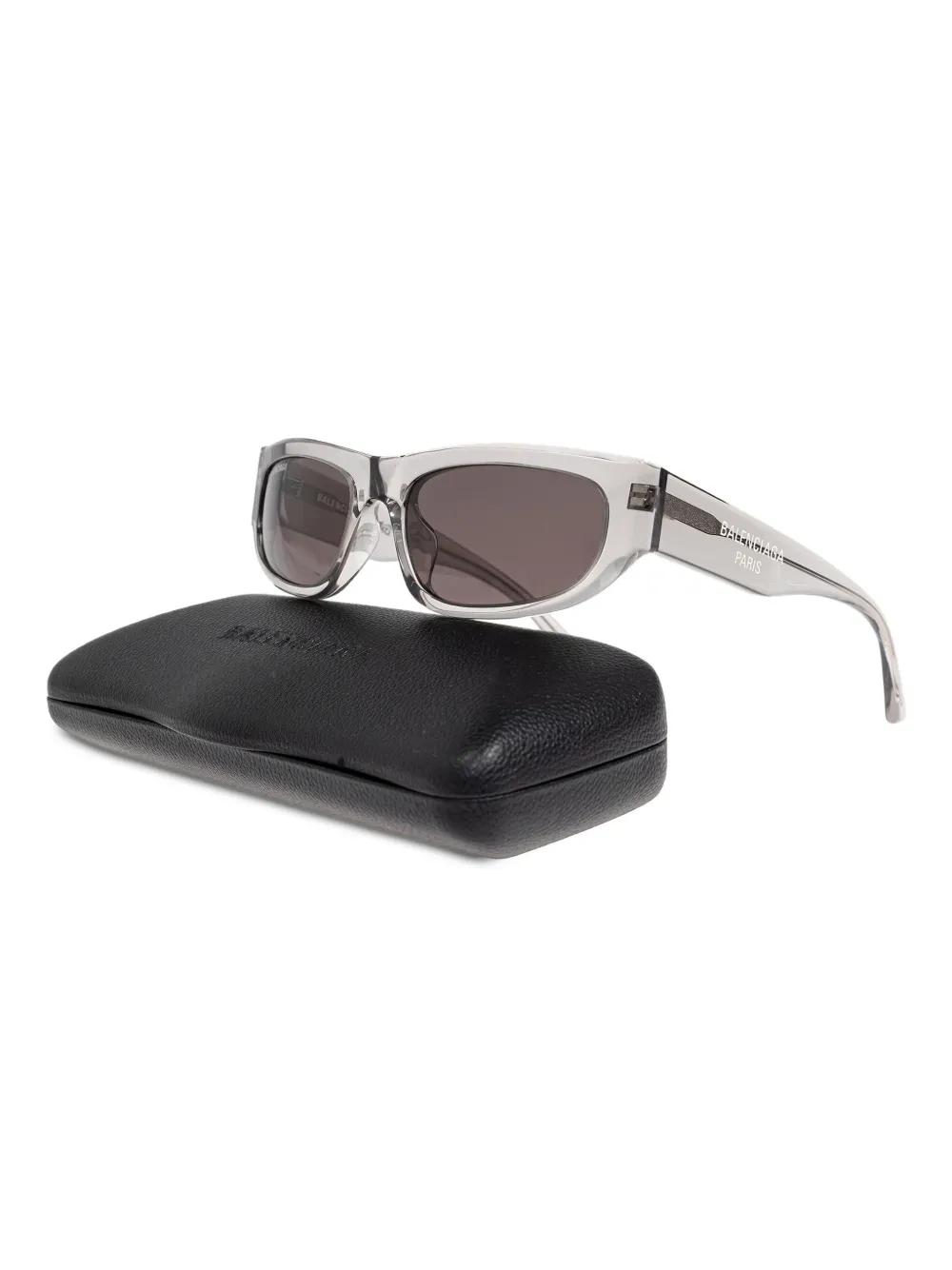 Balenciaga Eyewear Zonnebril met rechthoekig montuur - Grijs