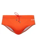 Balmain logo-print swim trunks - Orange