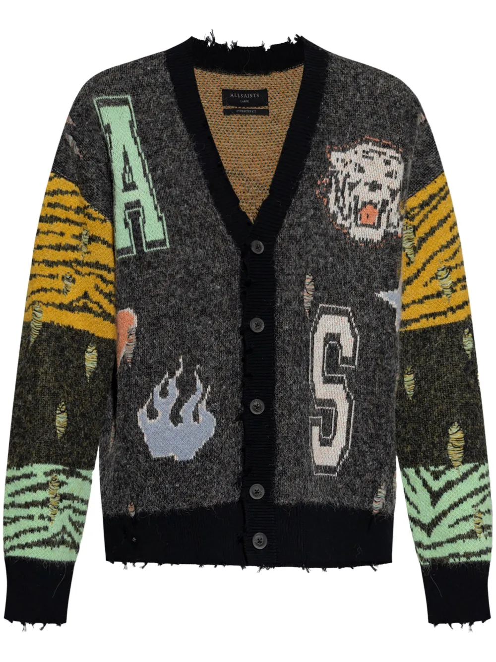 AllSaints Akki cardigan | Grey | Image 1