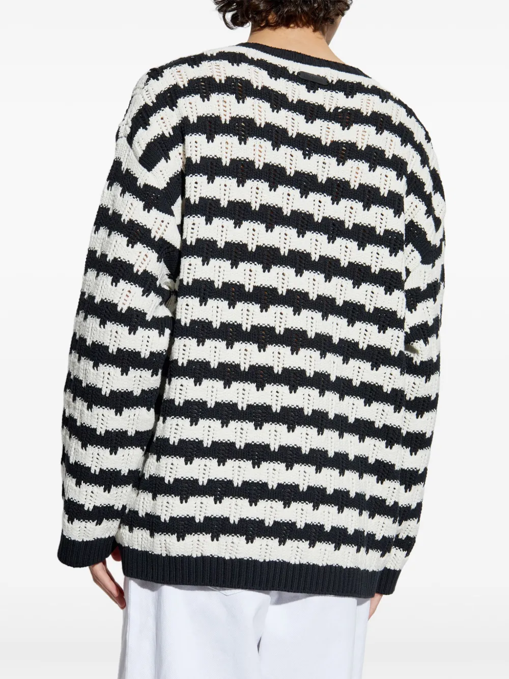 Moschino Gestreepte trui Wit
