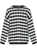 Moschino striped sweater - White