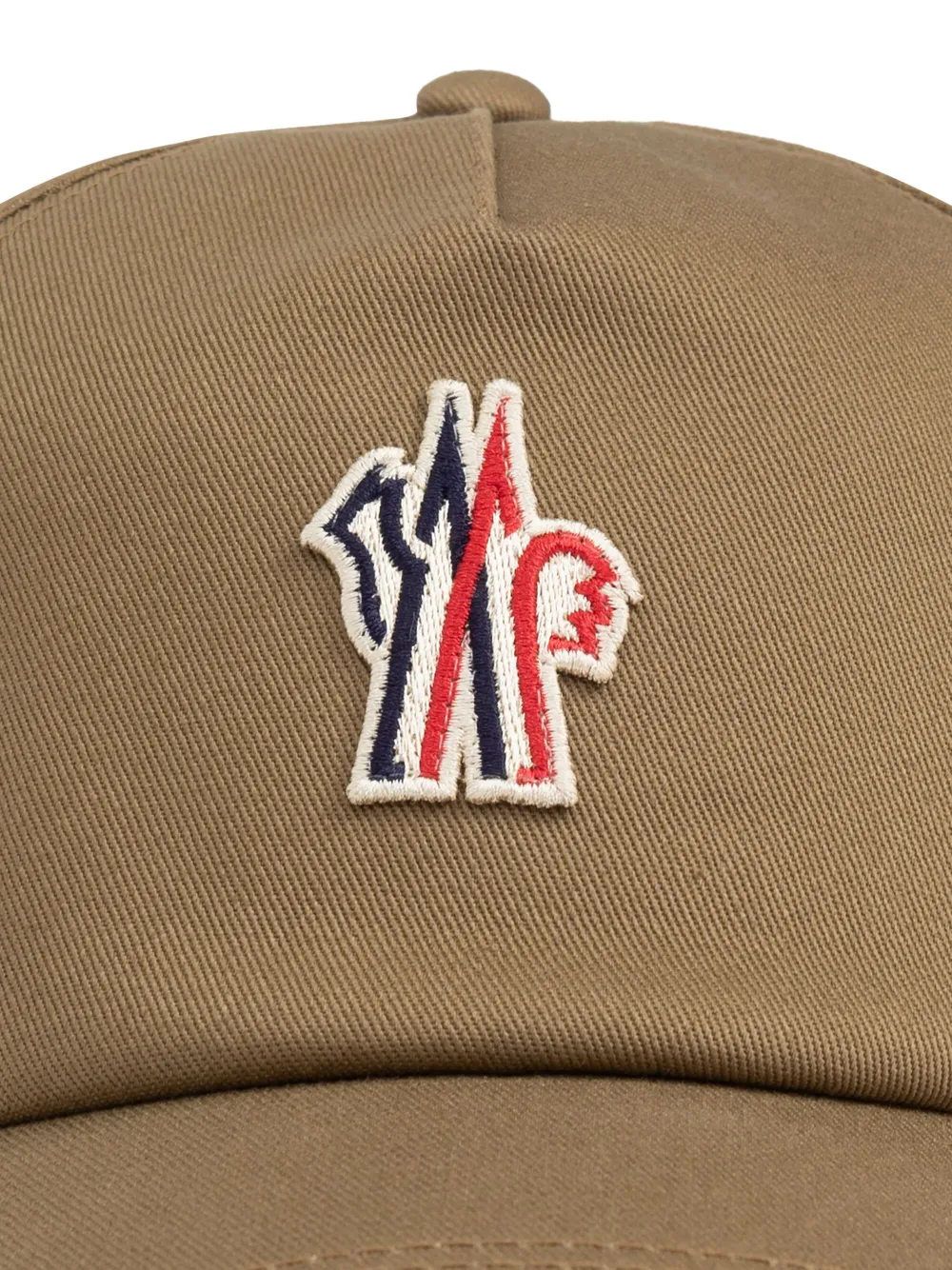 Moncler Grenoble Pet met logo-applicatie Bruin