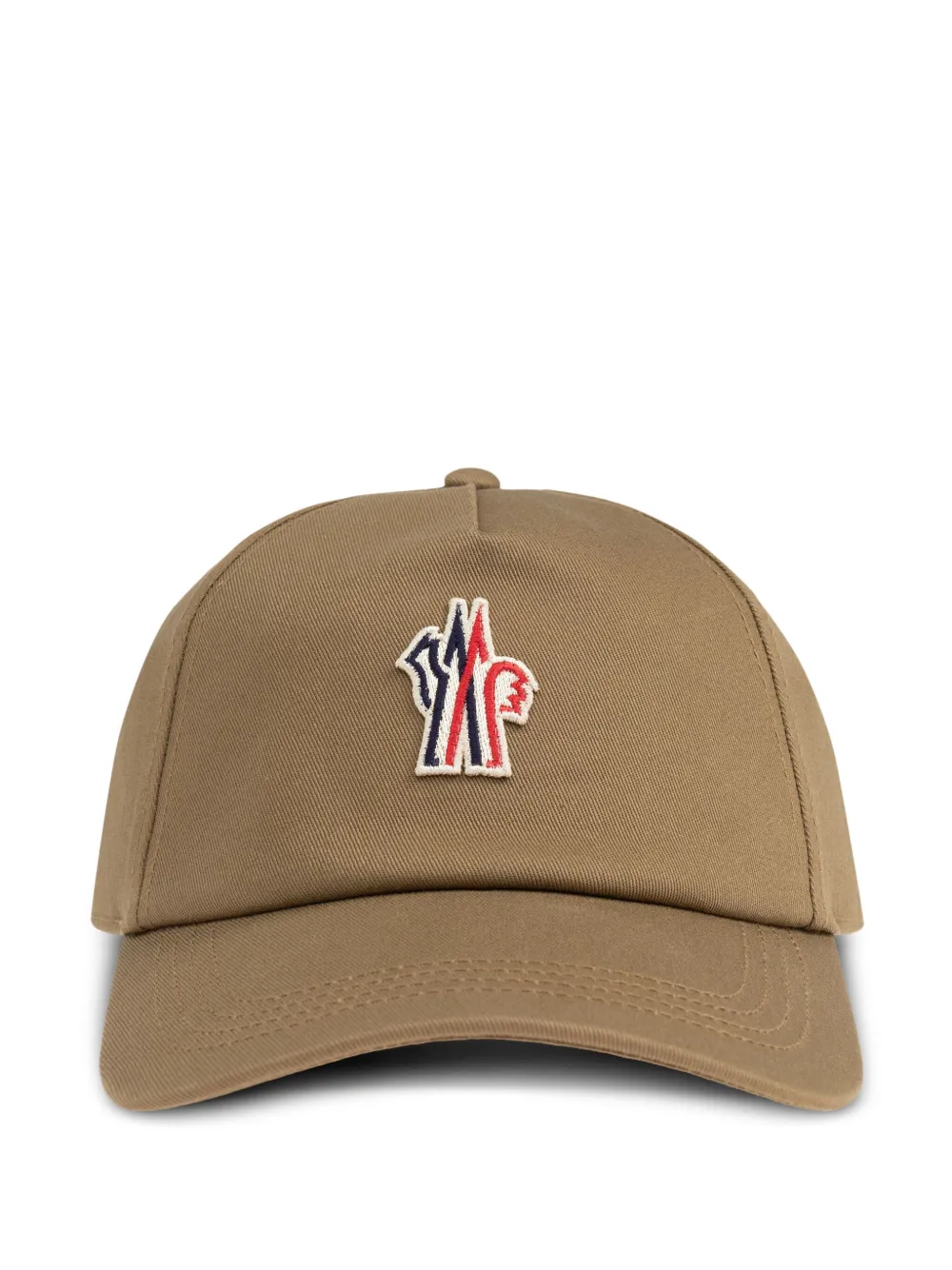 Moncler Grenoble Pet met logo-applicatie Bruin