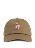 Moncler Grenoble logo-appliqué cap - Brown