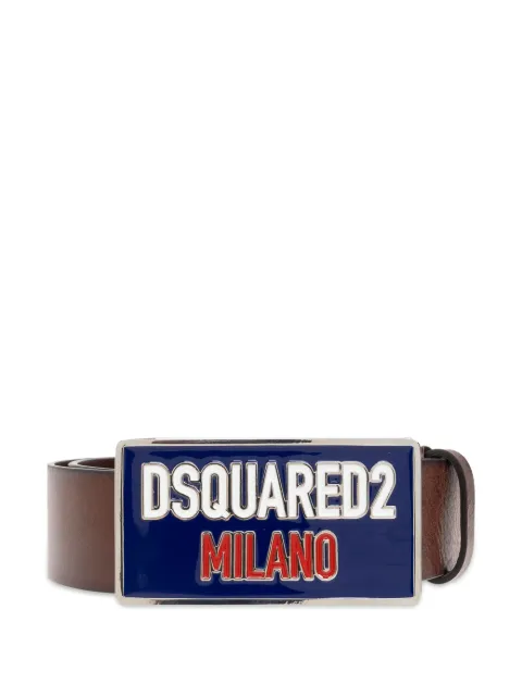 DSQUARED2 cinturón con hebilla del logo