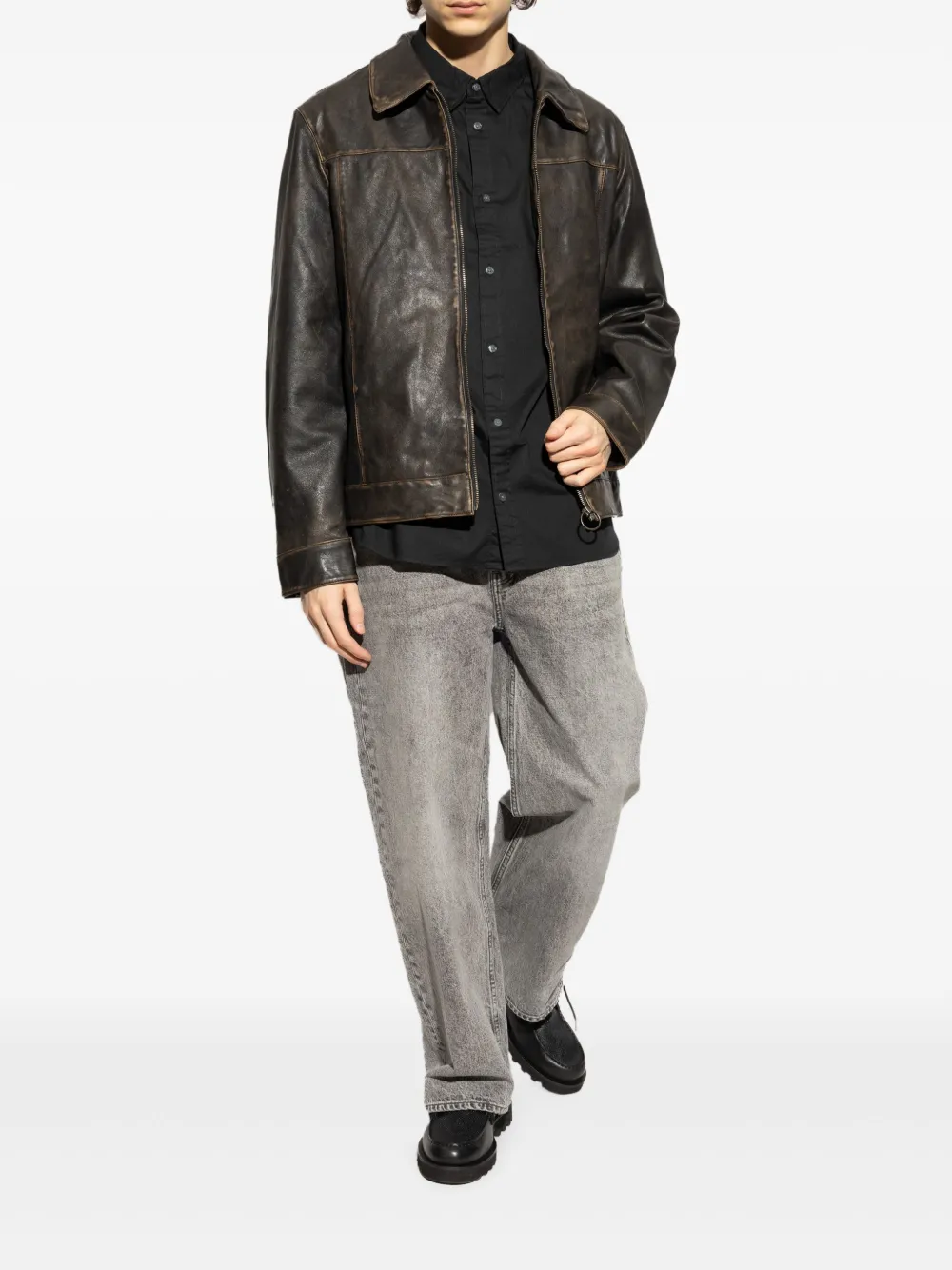 AllSaints Hawthorne overhemd - Zwart