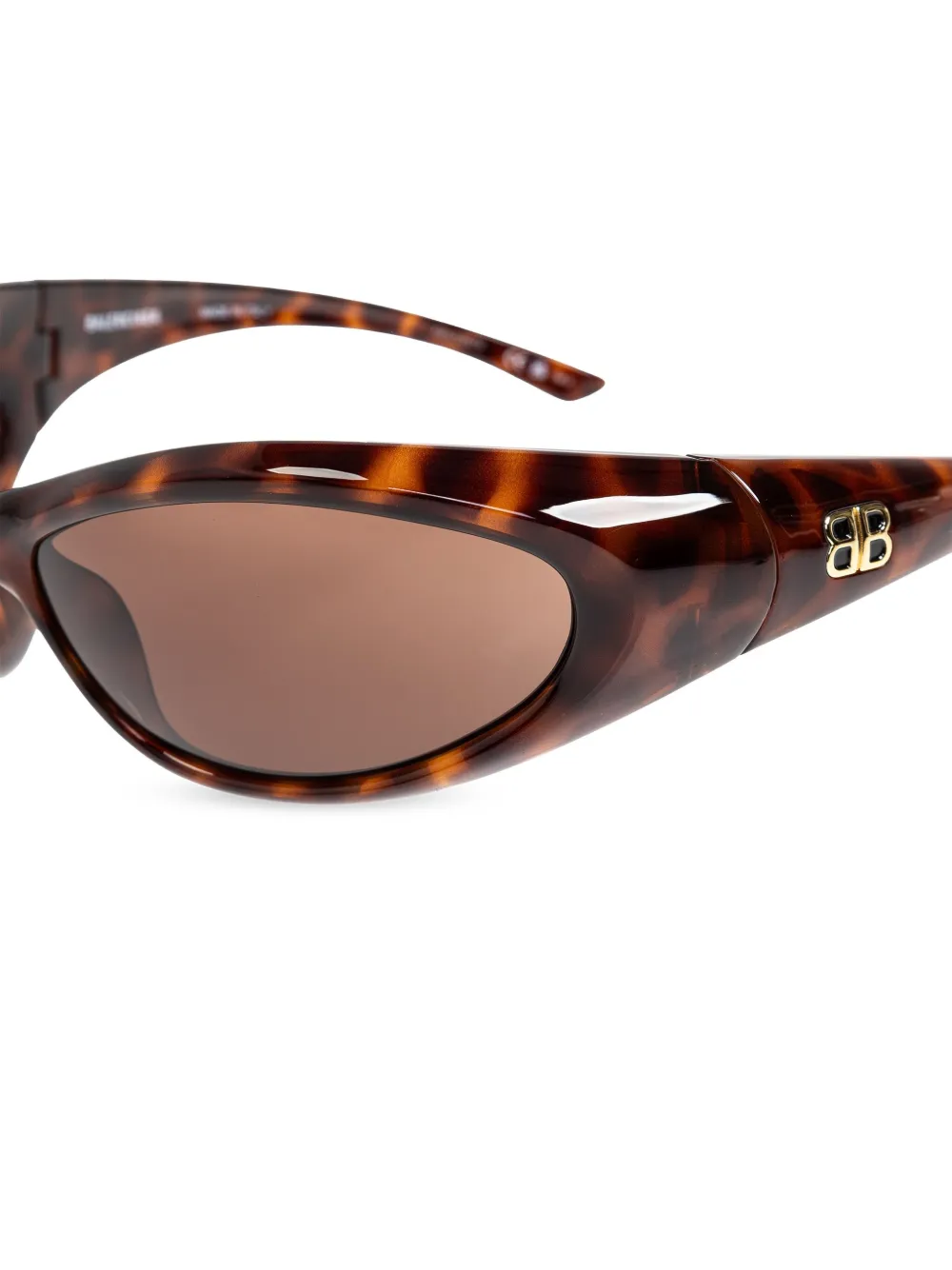 Balenciaga Eyewear Sporty B zonnebril Bruin