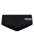 DSQUARED2 logo-print swim trunks - Black
