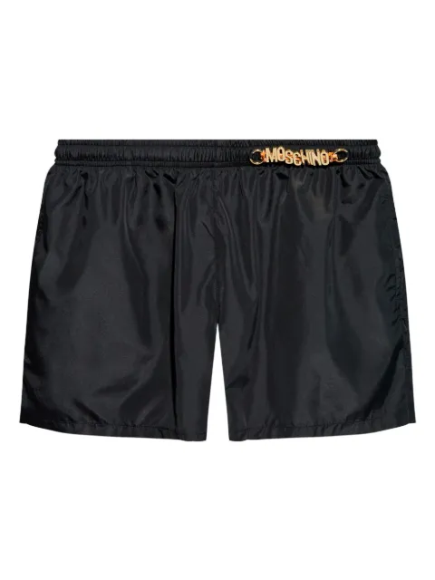Moschino logo plaque swim shorts 