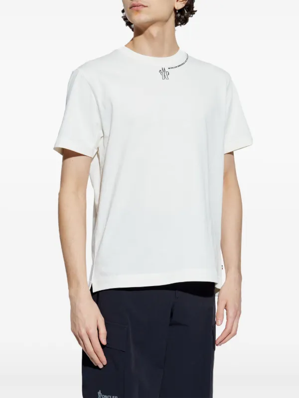 Moncler Grenoble Logo Cotton T-shirt | White | FARFETCH