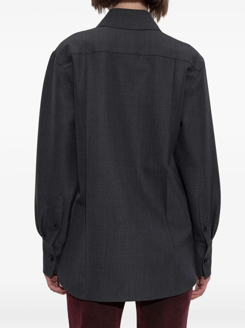 Alexander McQueen blouse met tartan ruit Grijs