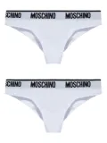 Moschino logo briefs (set of two) - White