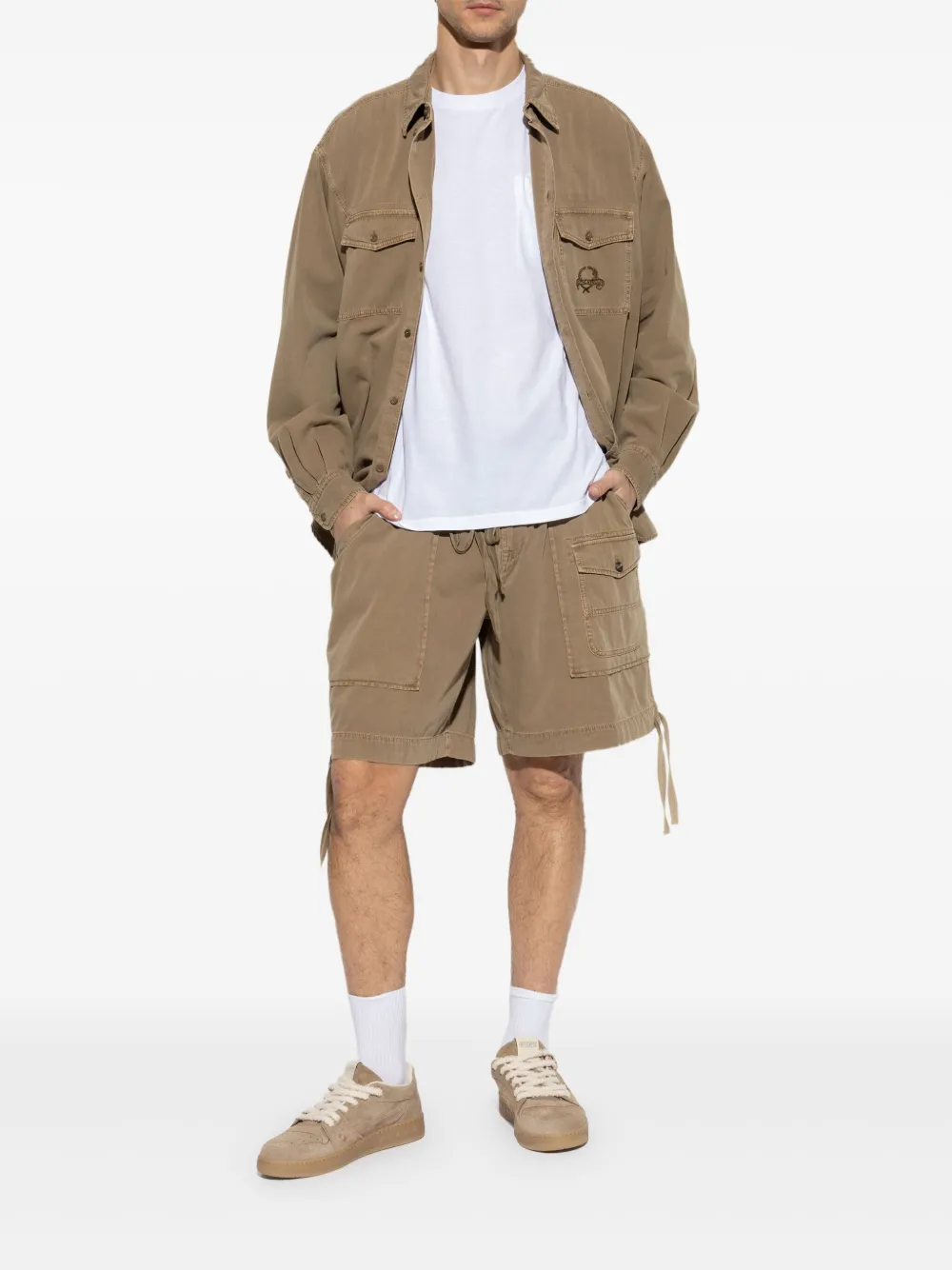 Moschino Shorts met trekkoord - Beige