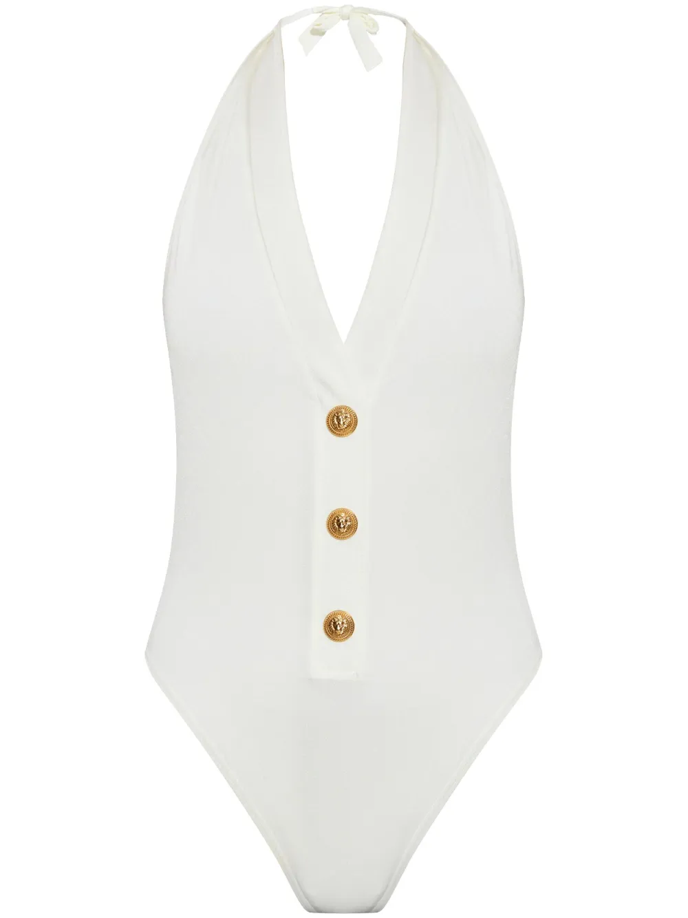 BALMAIN BUTTON-DETAILING ONE-PIECE