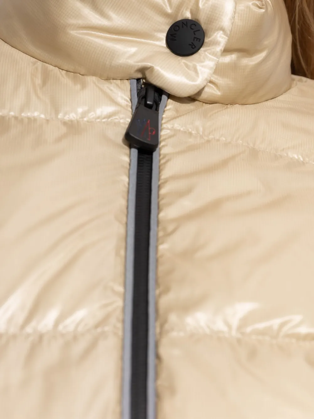 Moncler Grenoble Gewatteerd jack met rits Beige