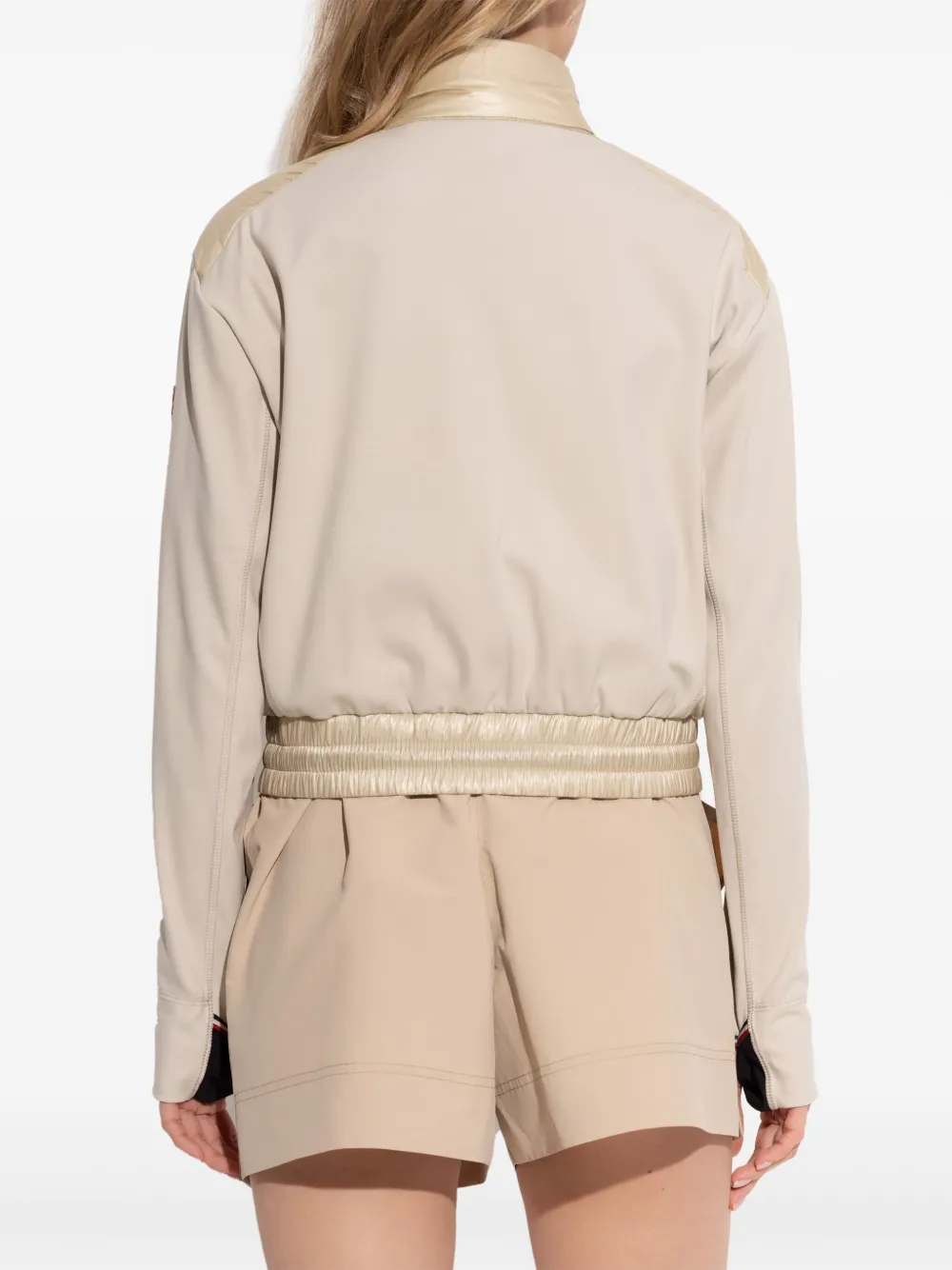 Moncler Grenoble Gewatteerd jack met rits Beige