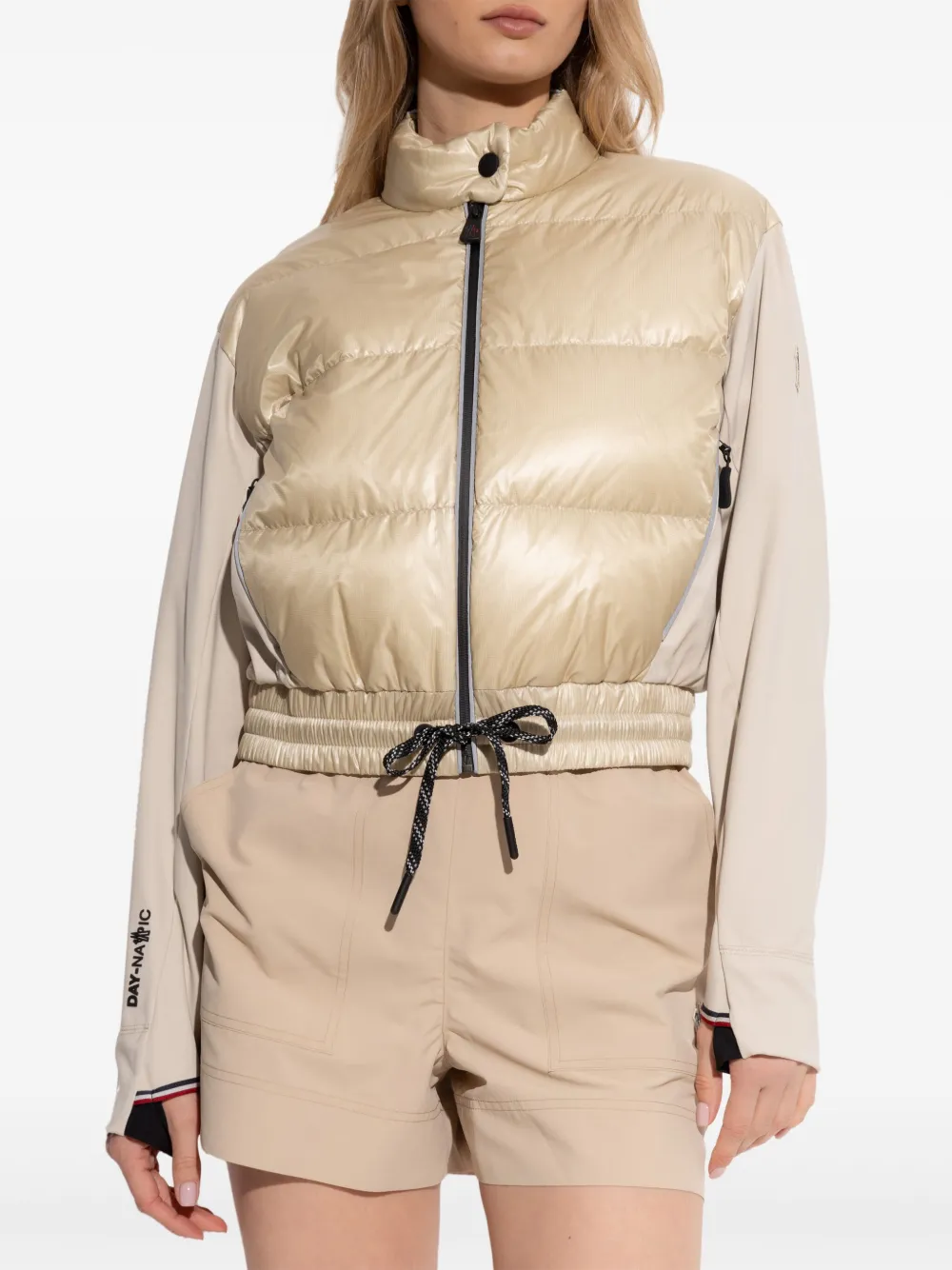 Moncler Grenoble Gewatteerd jack met rits Beige