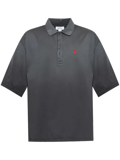 Polo à tête de mort brodée - Alexander McQueen - Modalova