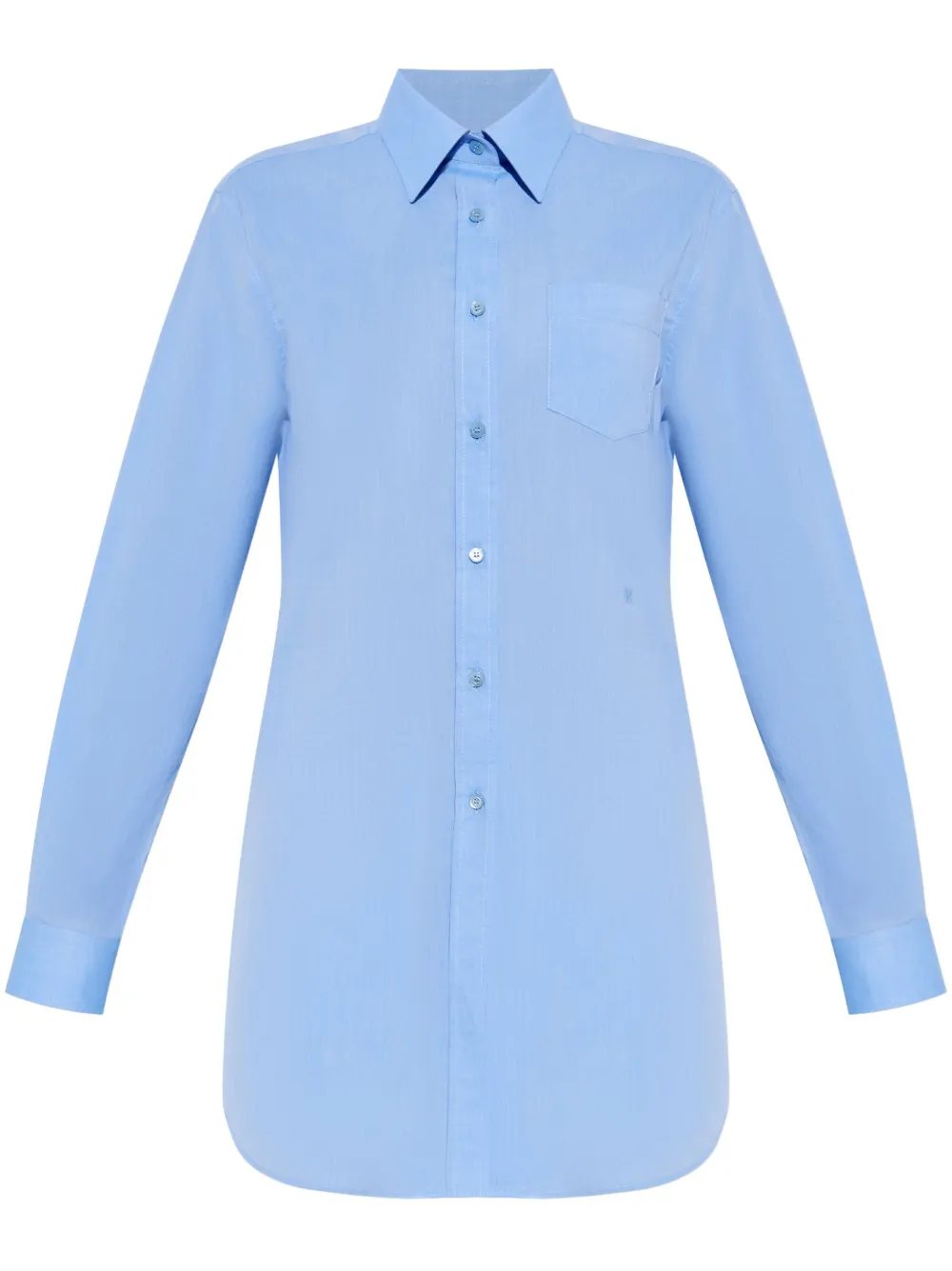 Moschino Blousejurk met geborduurd logo Blauw