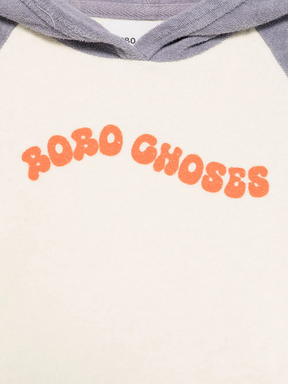 Bobo Choses Badstof hoodie met logo Blauw