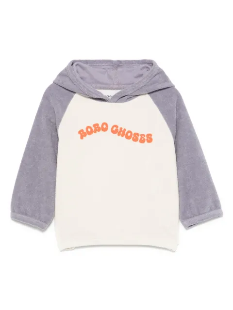 Bobo Choses wavy-logo terry hoodie