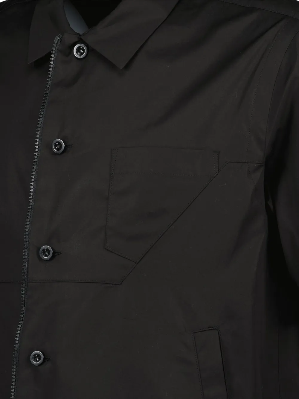 sacai Katoenen overhemd Zwart
