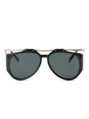 Saint Laurent Eyewear パイロット サングラス | ブラック | FARFETCH JP